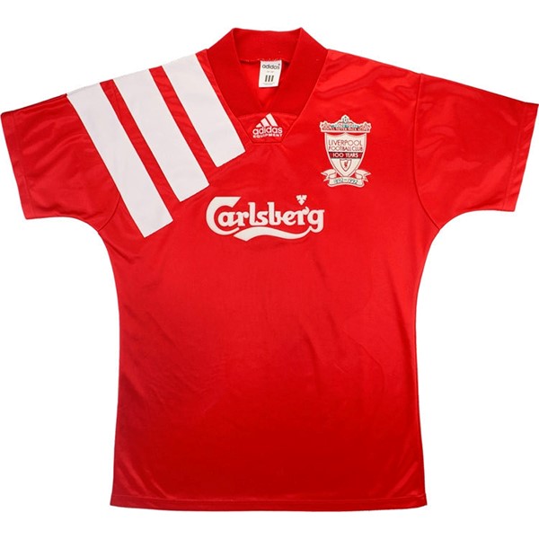 Tailandia Camiseta Liverpool 1ª Kit Retro 1992 1993 Rojo
